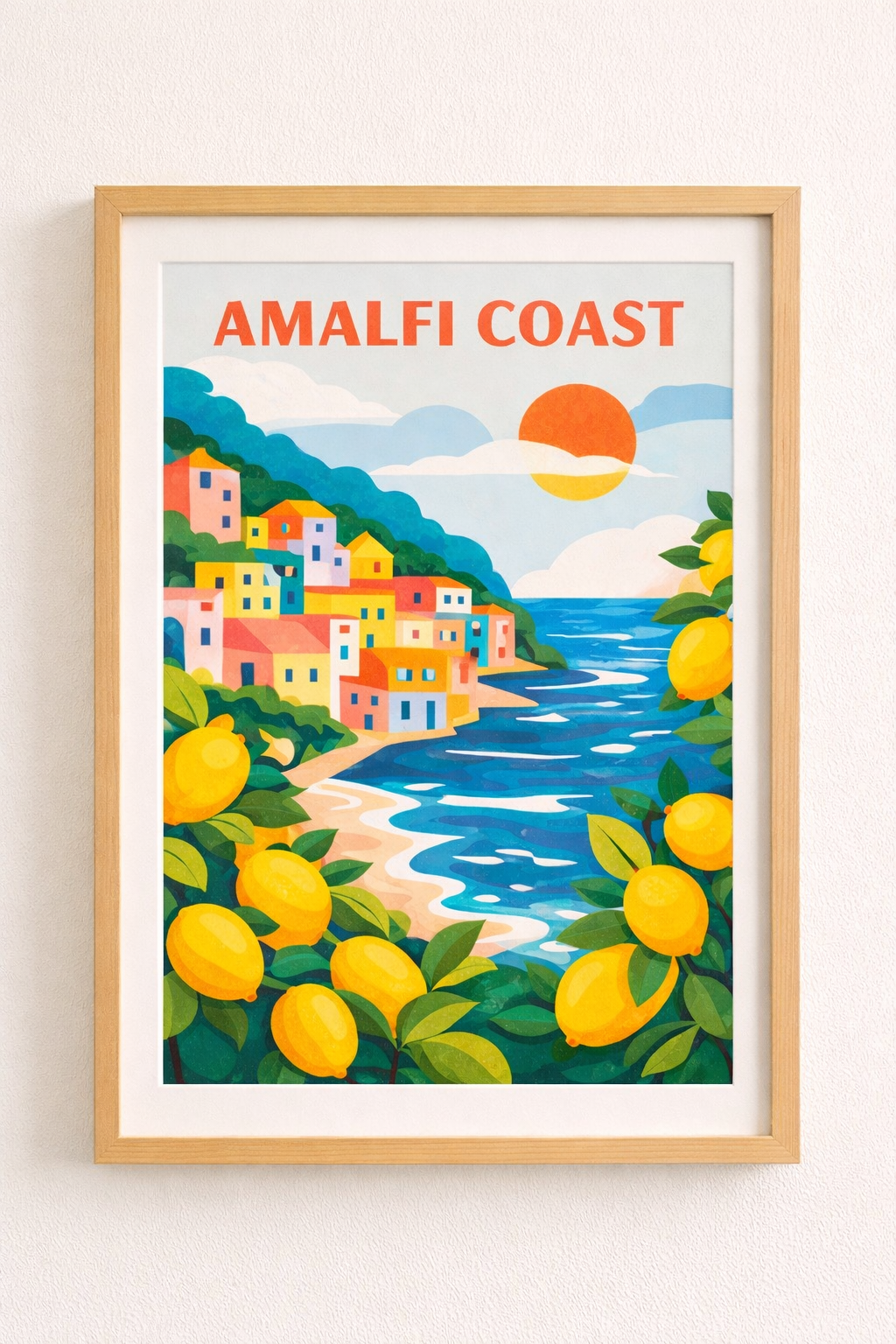 Amalfi Coast Travel Art Print