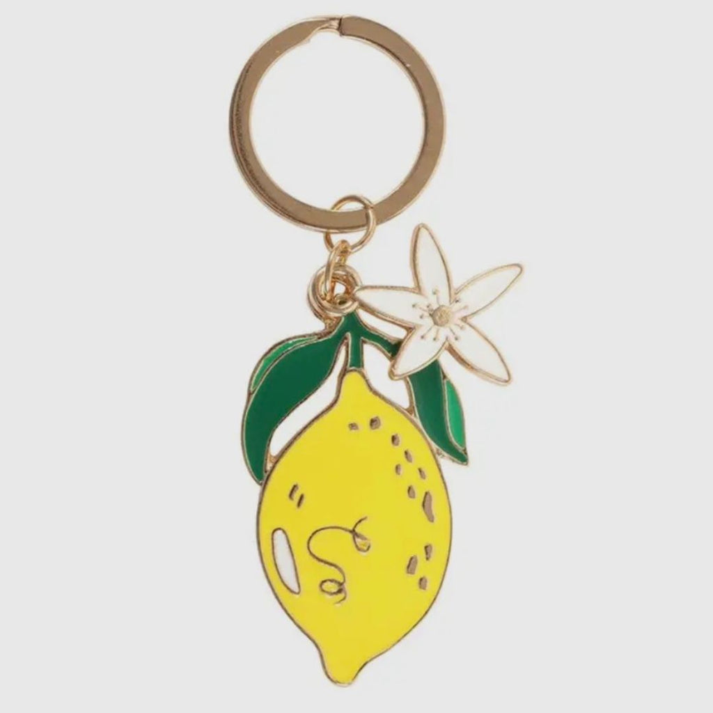 Lemon Flower Keyring