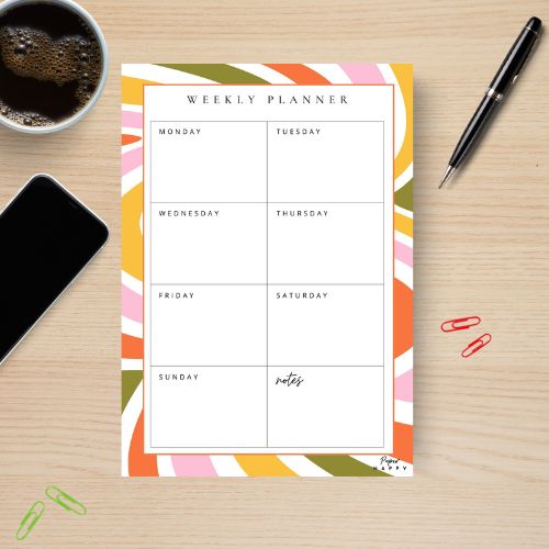 Groovy A4 Daily Planner