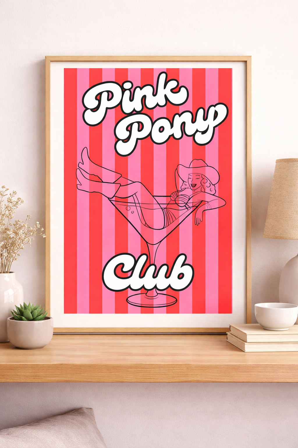 Pink Pony Club Wall Art Print
