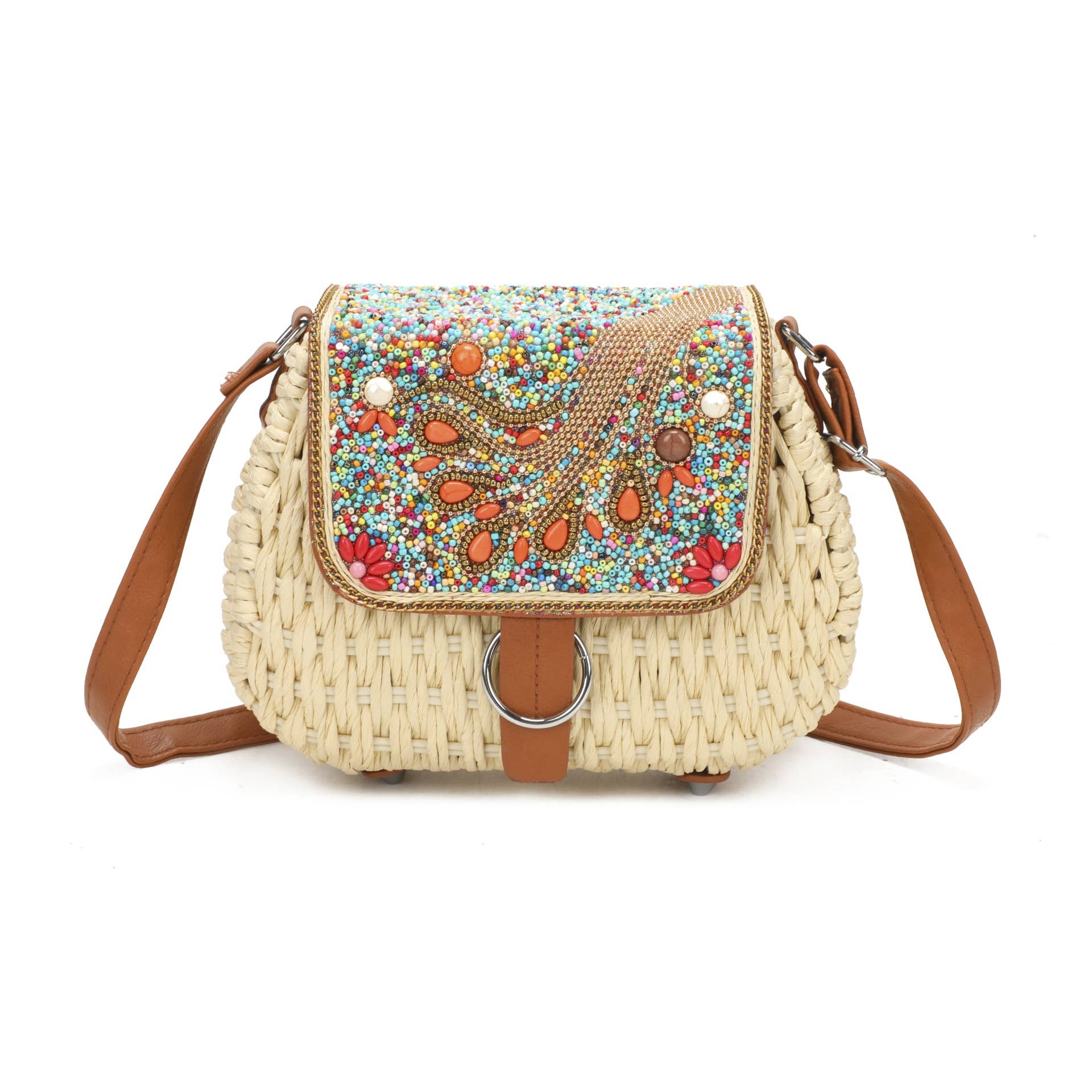 Straw Crossbody Bag