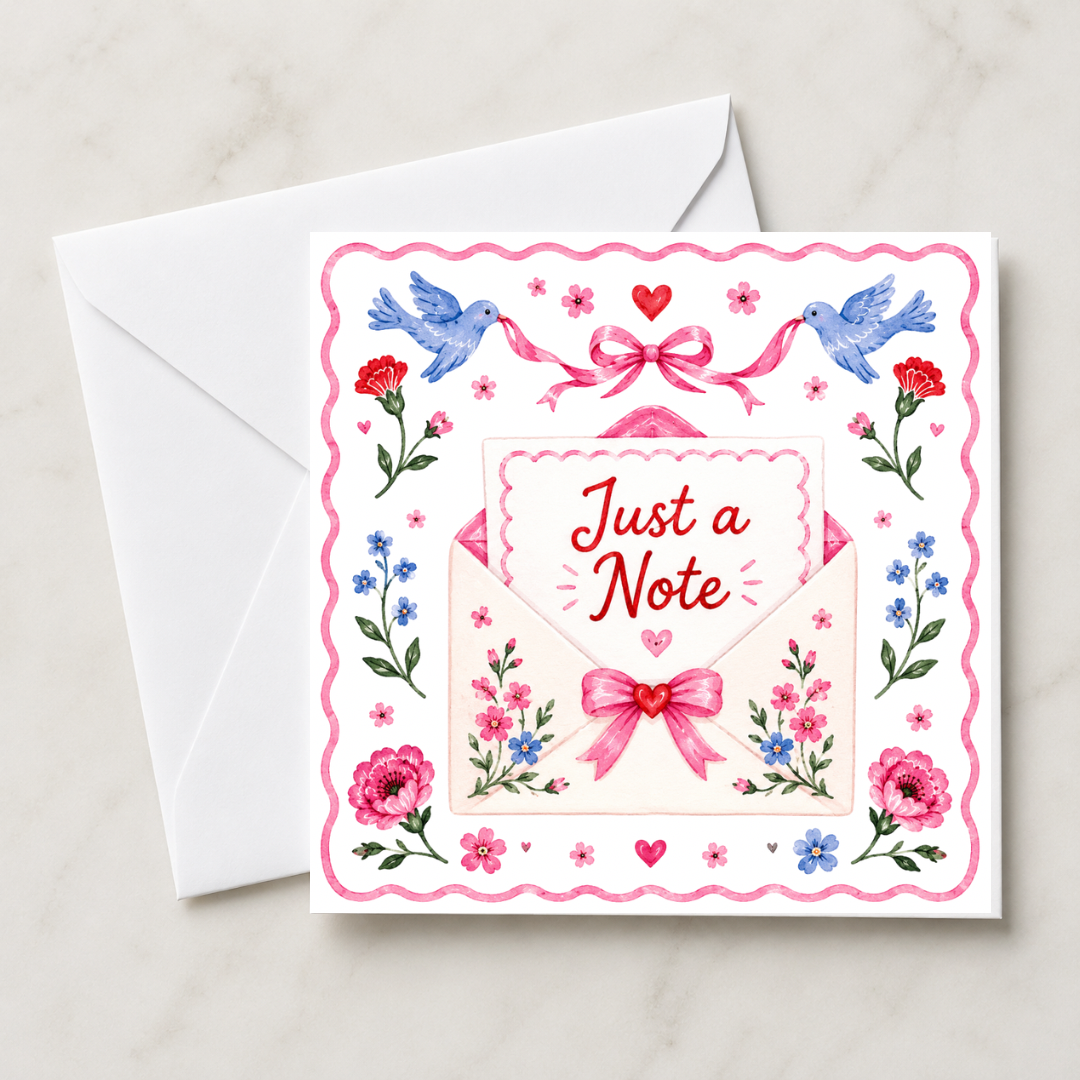 Sweet Sentiments Just a Note Card