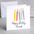 Personalised Birthday Candles Card