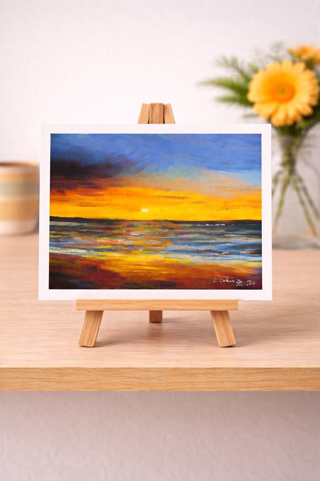 Sunset Reflections — A4 Art Print