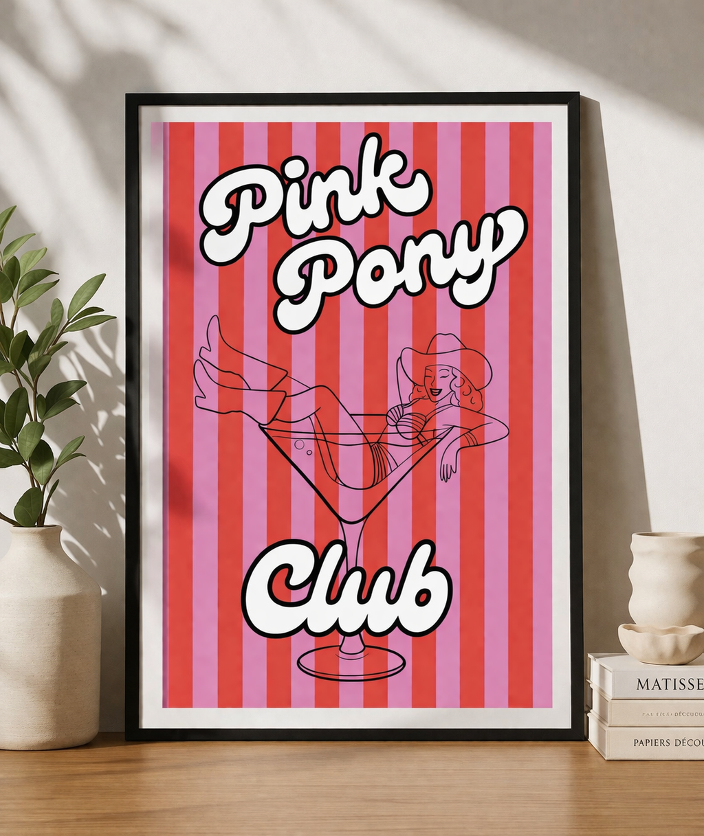 Pink Pony Club Wall Art Print