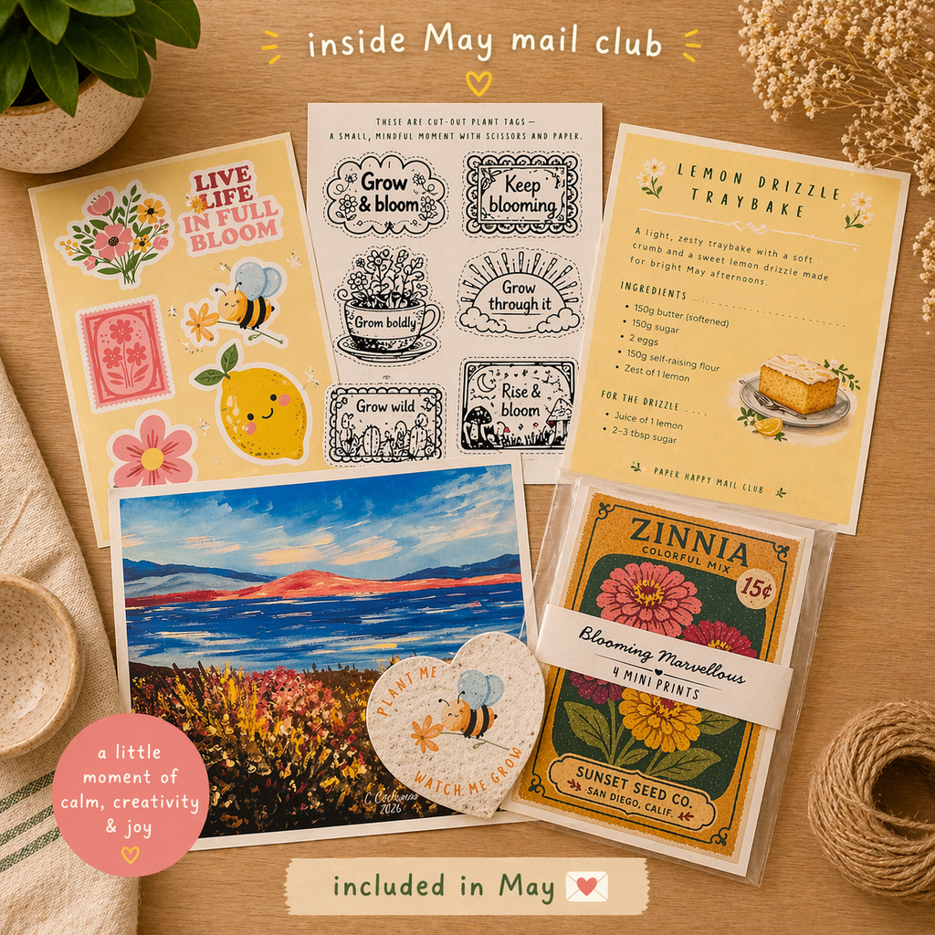 Paper Happy Monthly Mail Club Subscription