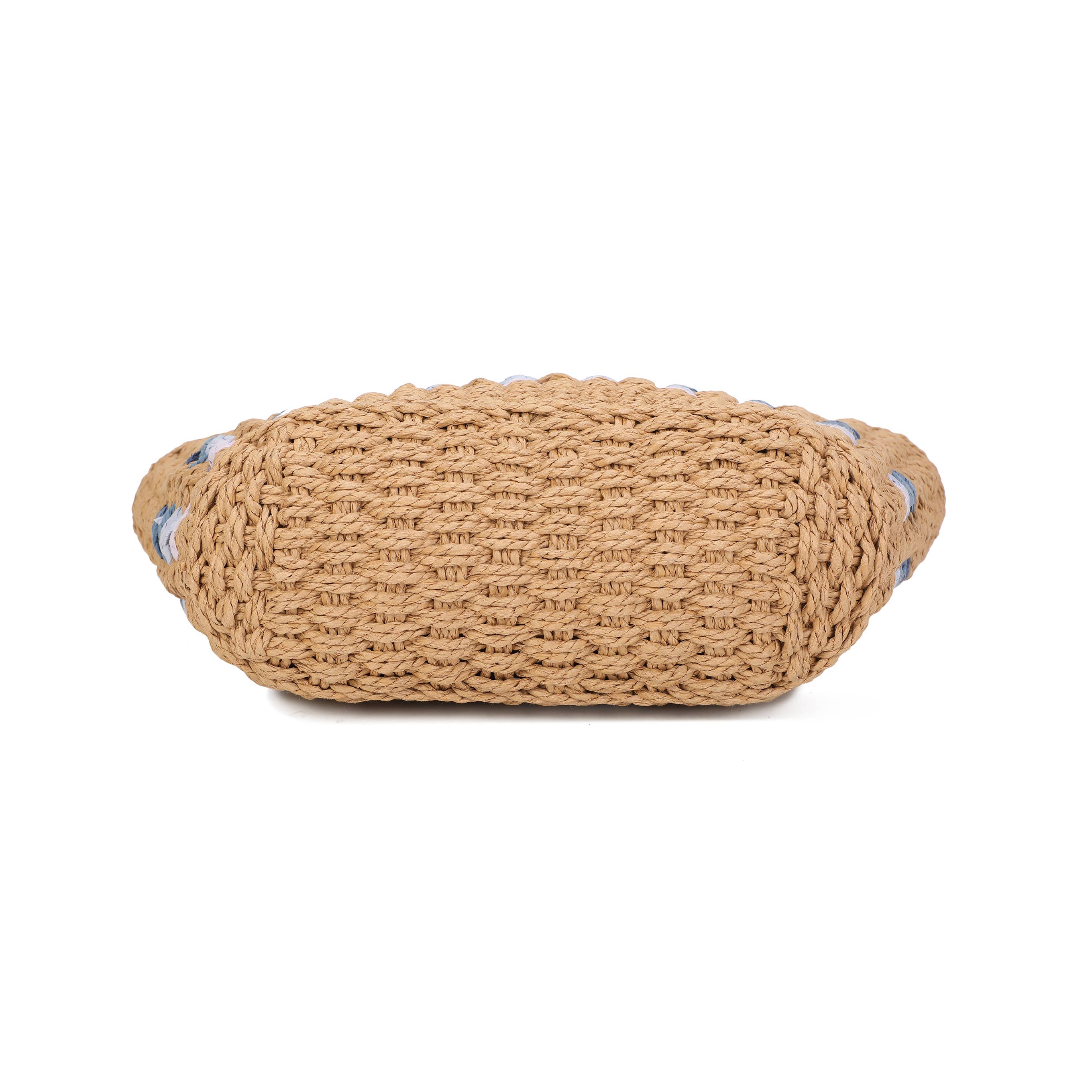 Pink Straw Shopper Bag