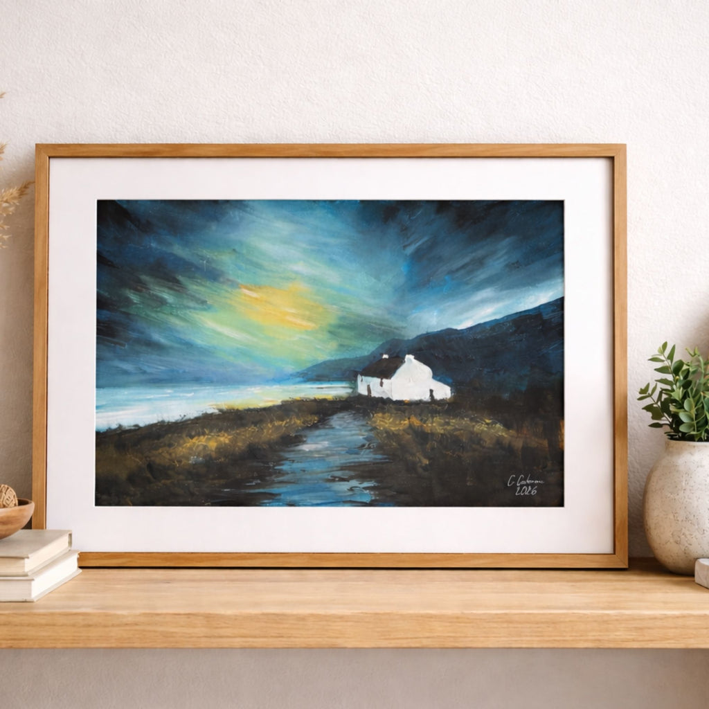 The Wee White Hoose A5 Print