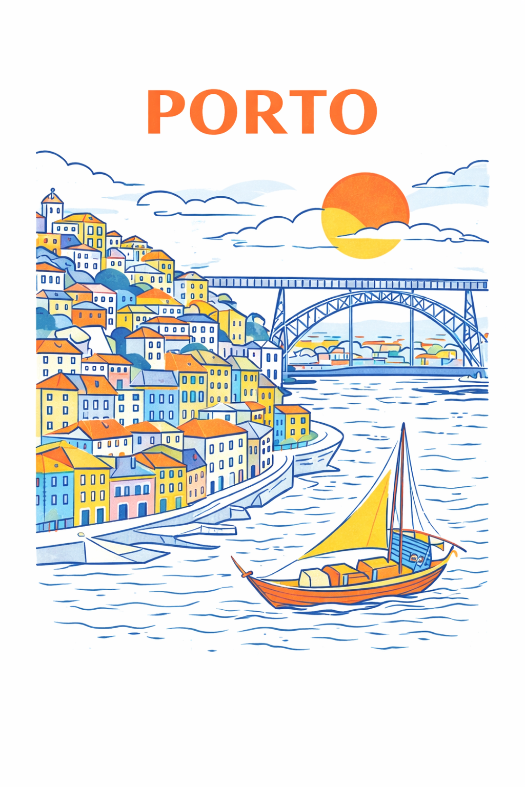 Porto Wall Art Print