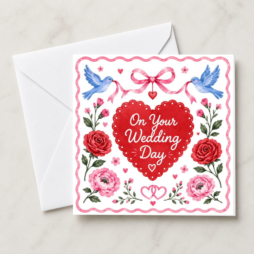 Sweet Sentiments On Your Wedding Day Card