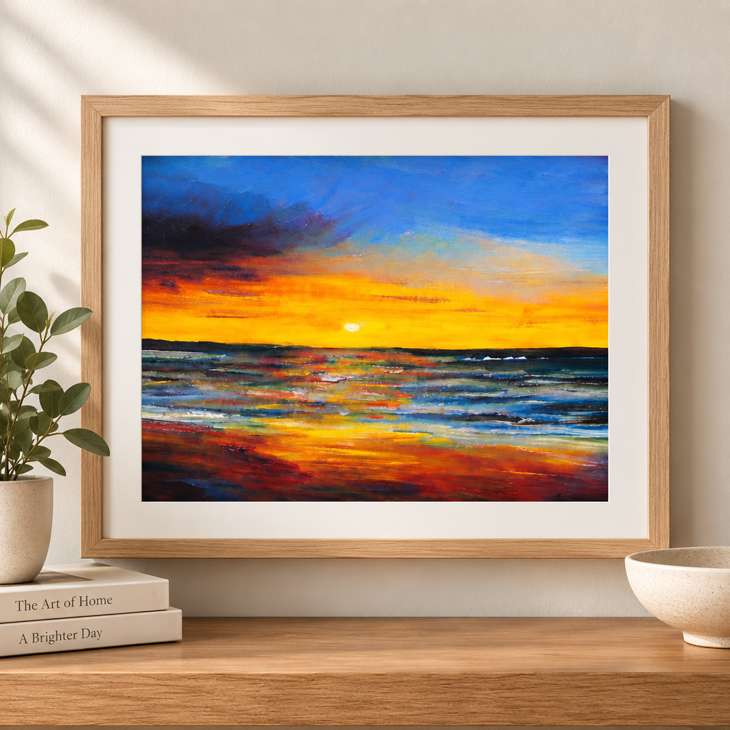Sunset Reflections — A4 Art Print