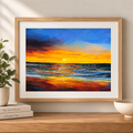 Sunset Reflections — A4 Art Print
