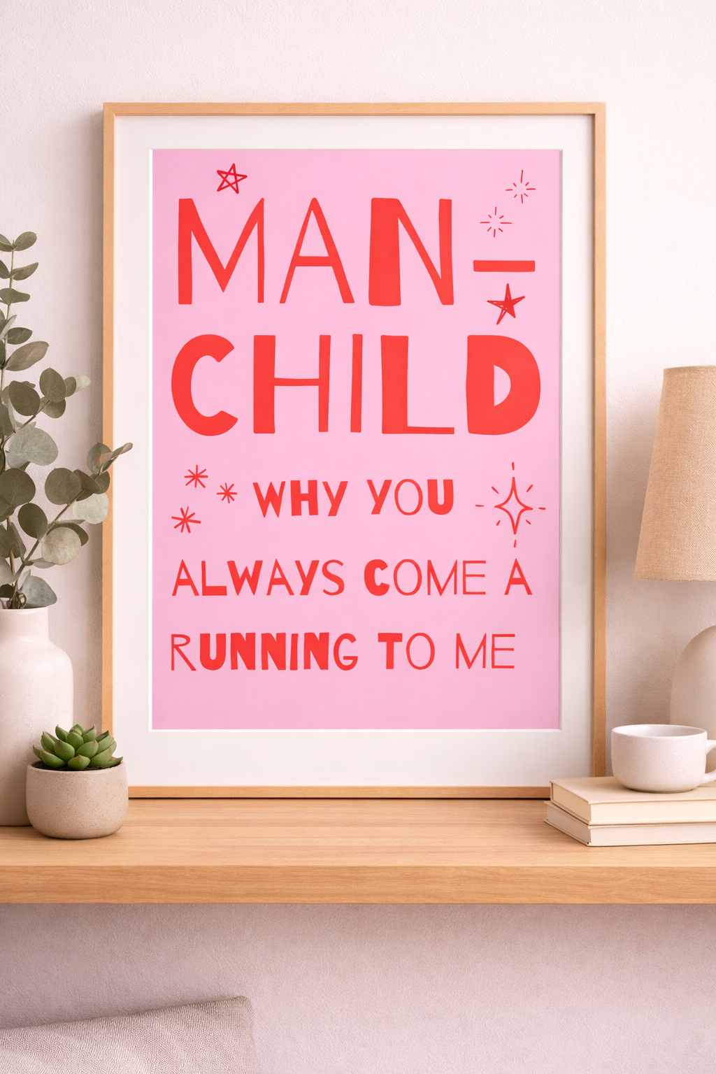 Man-Child Wall Art Print
