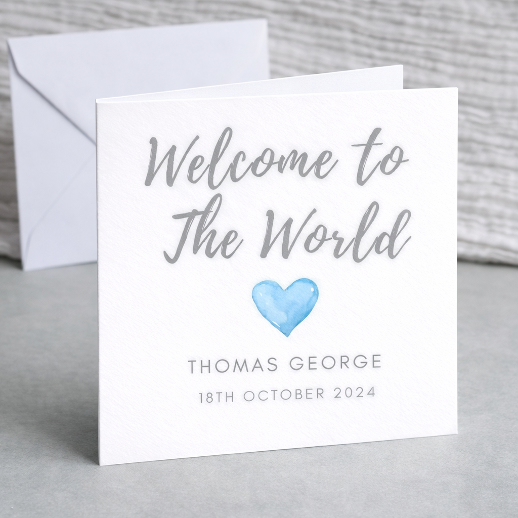 Welcome Baby Boy Card
