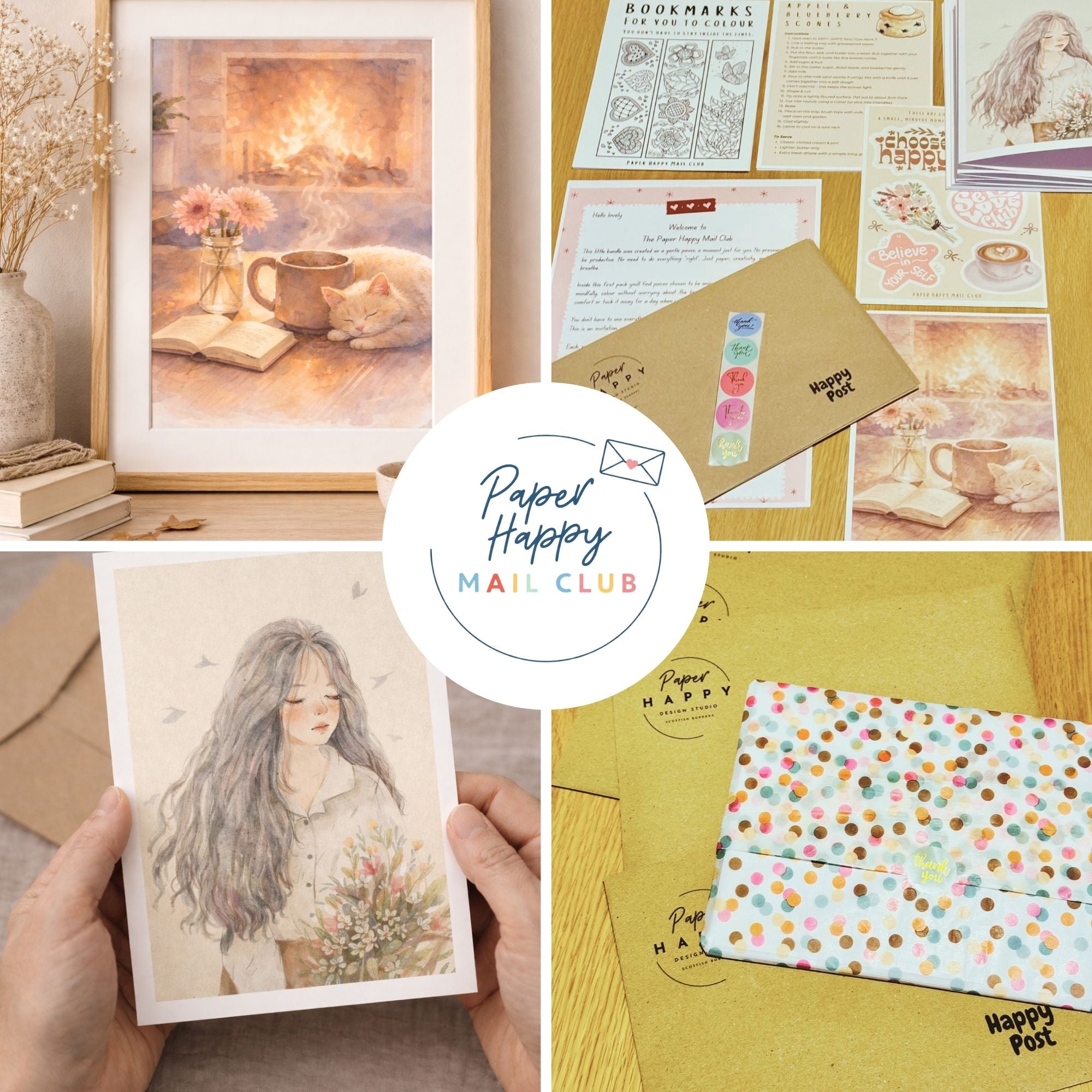 Paper Happy Monthly Mail Club Subscription