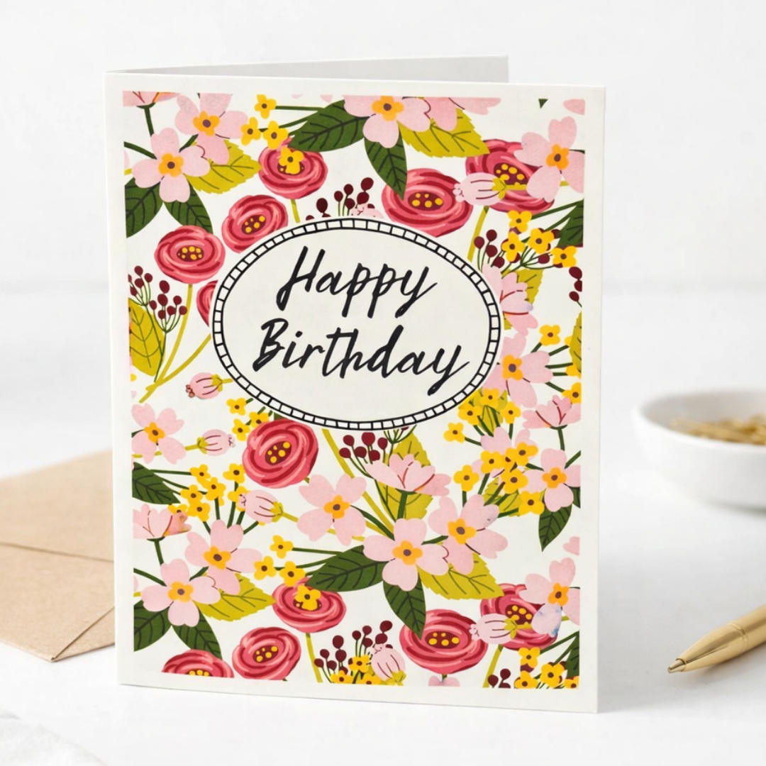 Floral Birthday Card