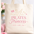 Pilates Princess Cream Tote Bag