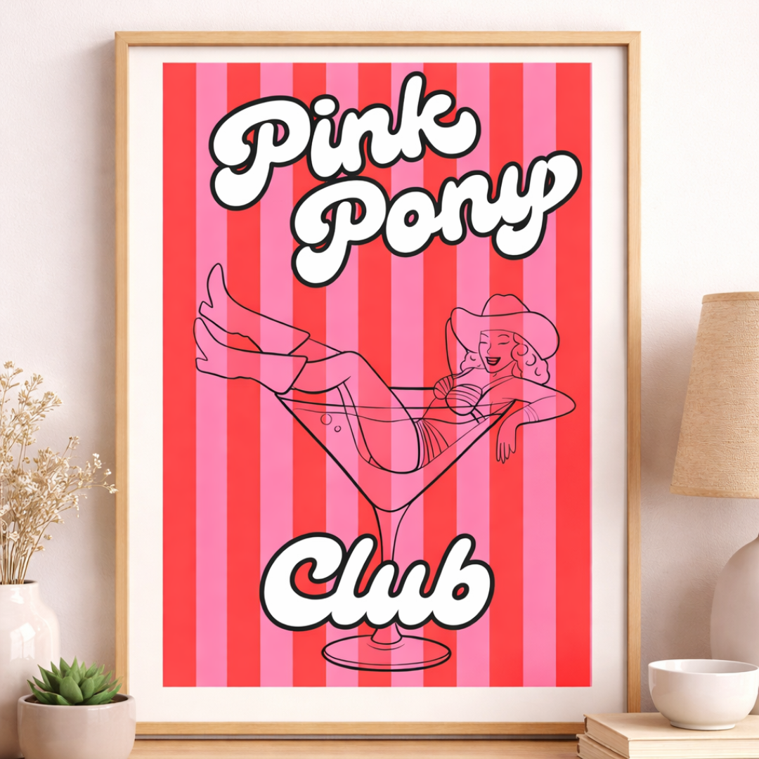 Pink Pony Club Wall Art Print