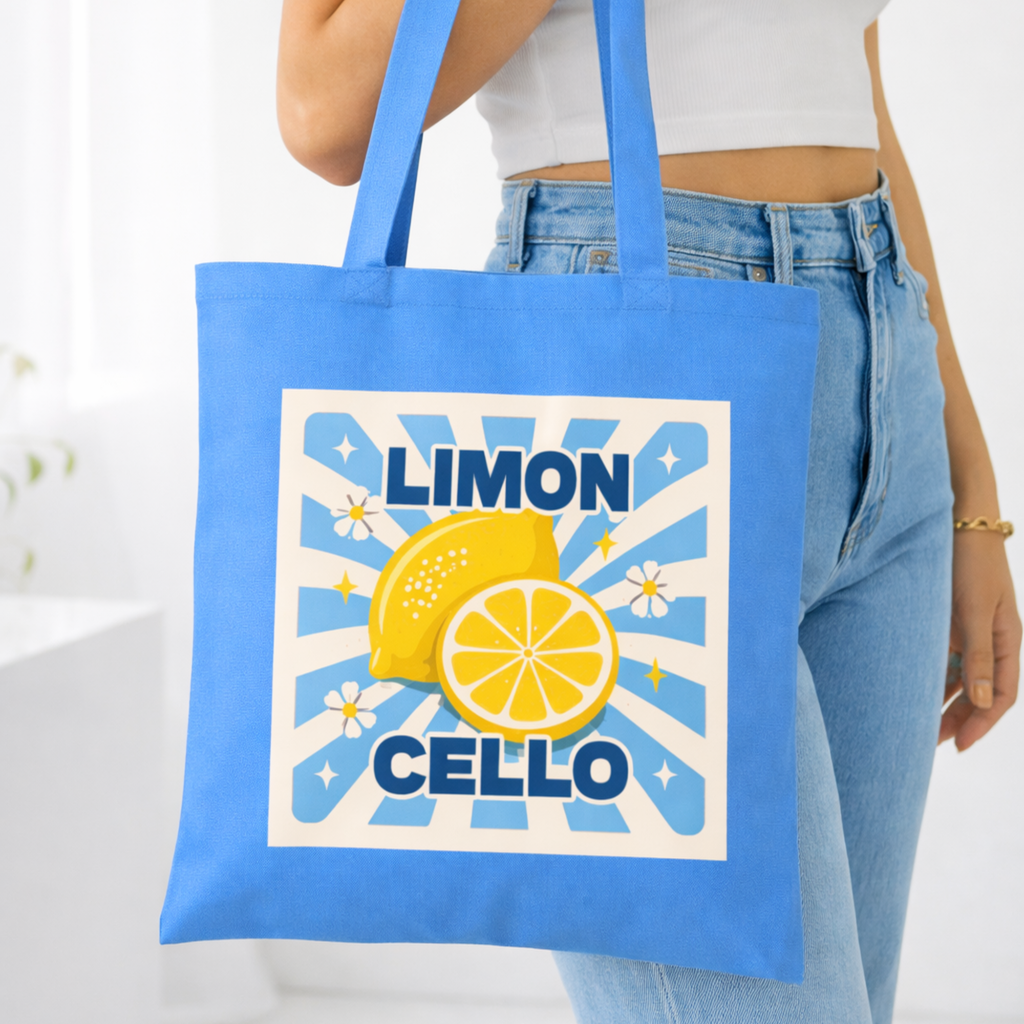 Limoncello Blue Tote Bag