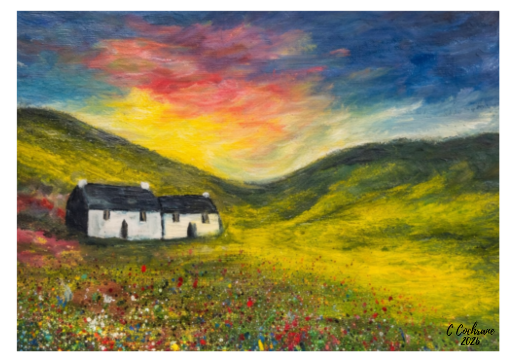 The Wee Hoose in Bloom A5 Print