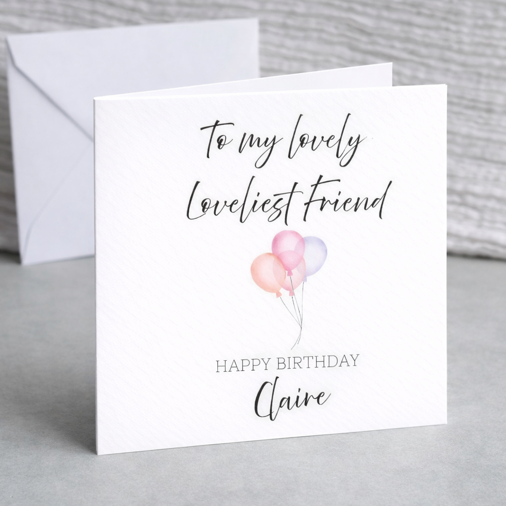 Personalised Friend Birthday Card