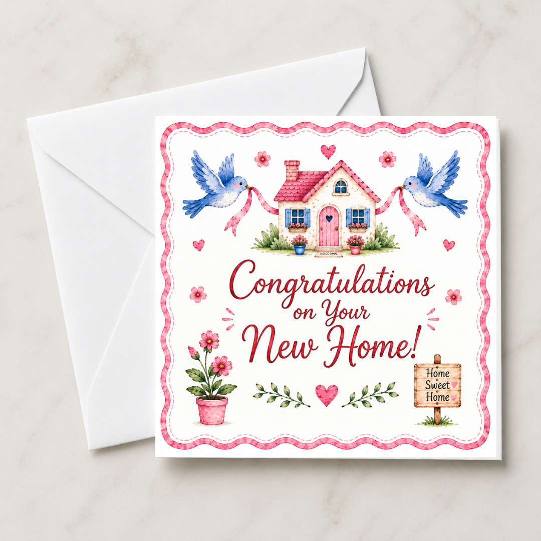 Sweet Sentiments New Home Card