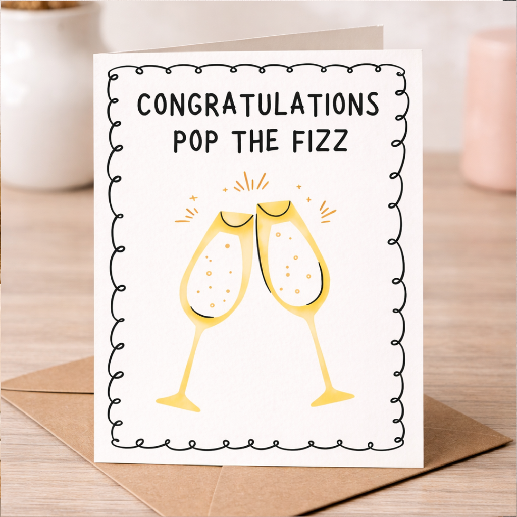 Congratulations Card – Pop the Fizz Card
