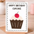 Happy Birthday Cupcake Card