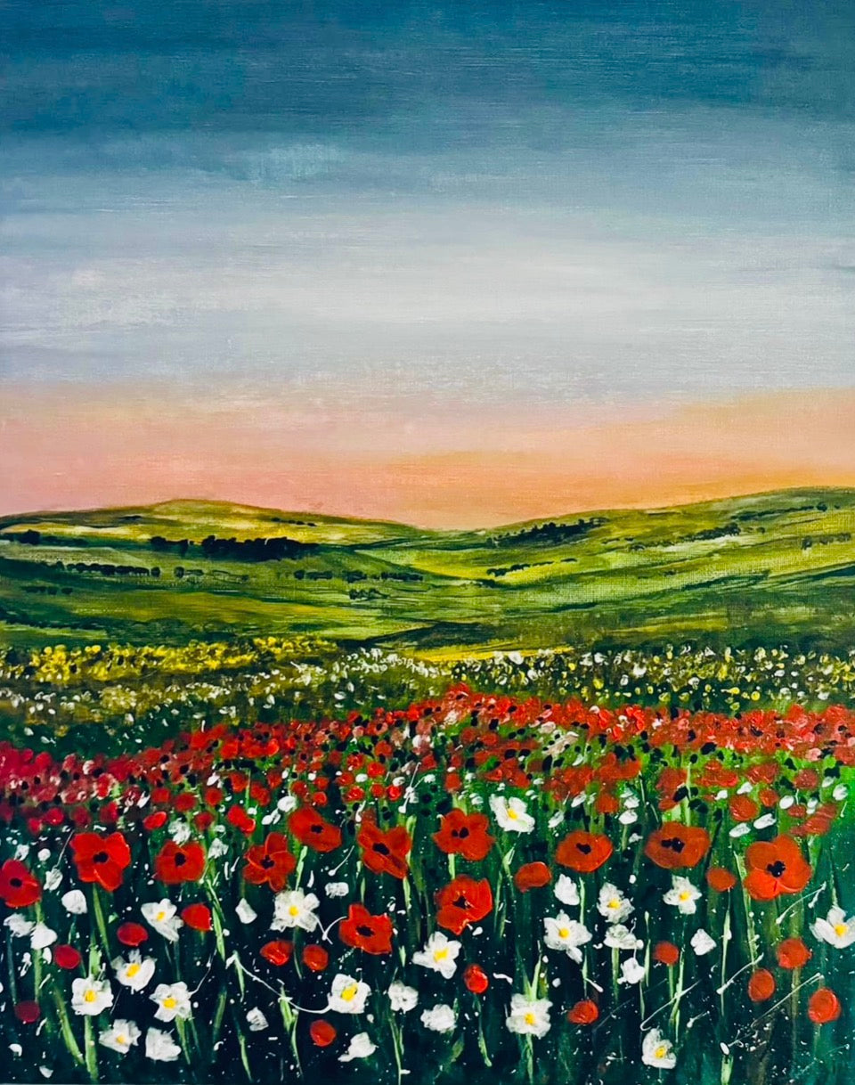Wildflower Hills — A4 Art Print
