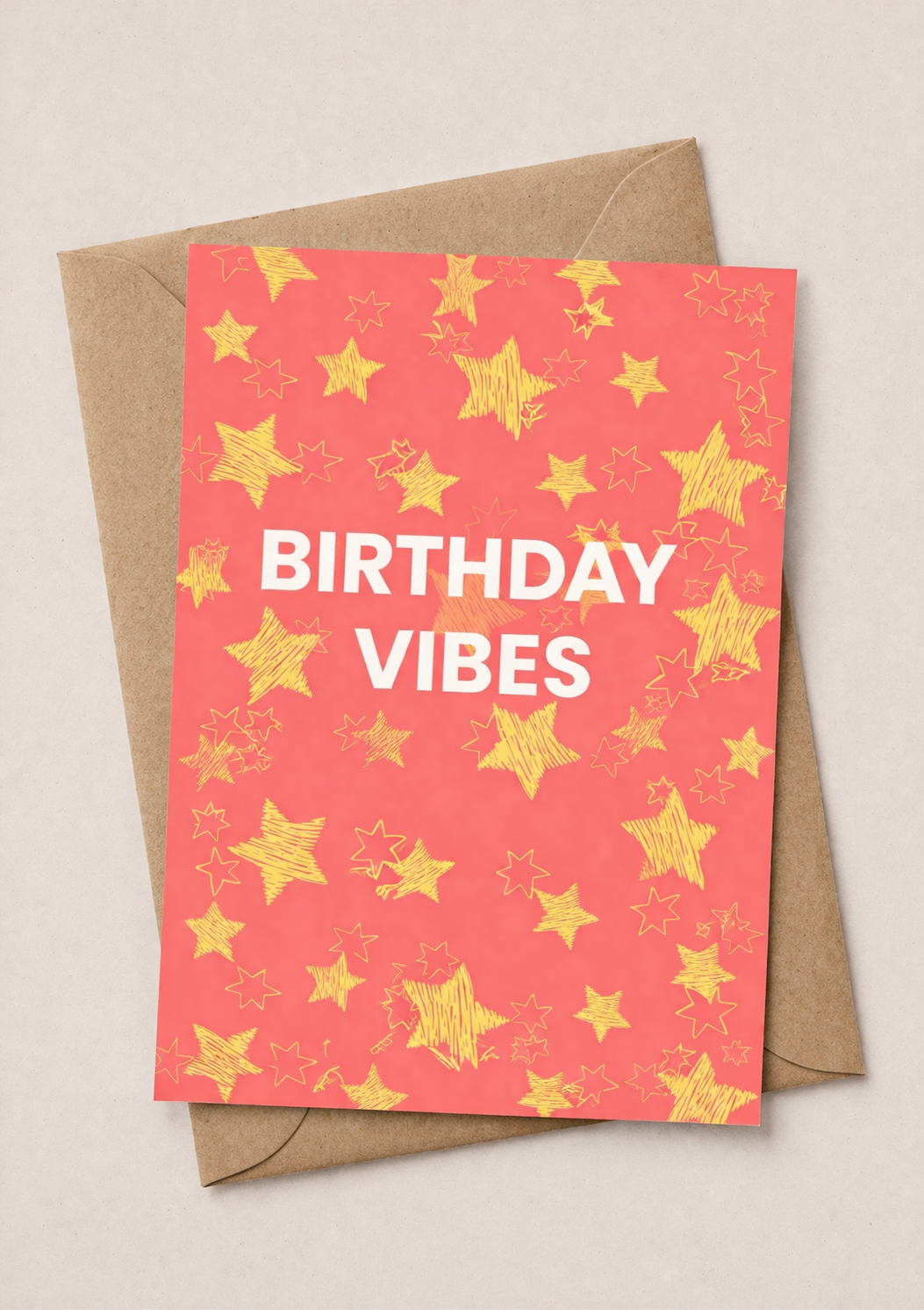 Birthday Vibes - A6 Contemporary Greeting Card