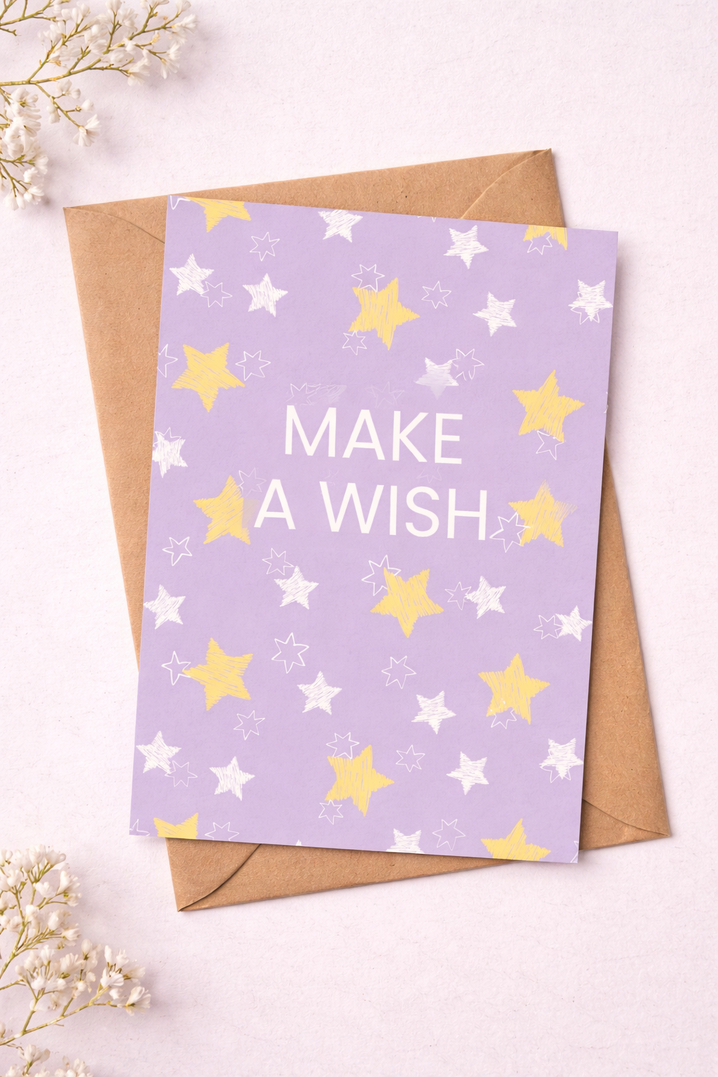 Make a wish - A6 Contemporary Greeting Card