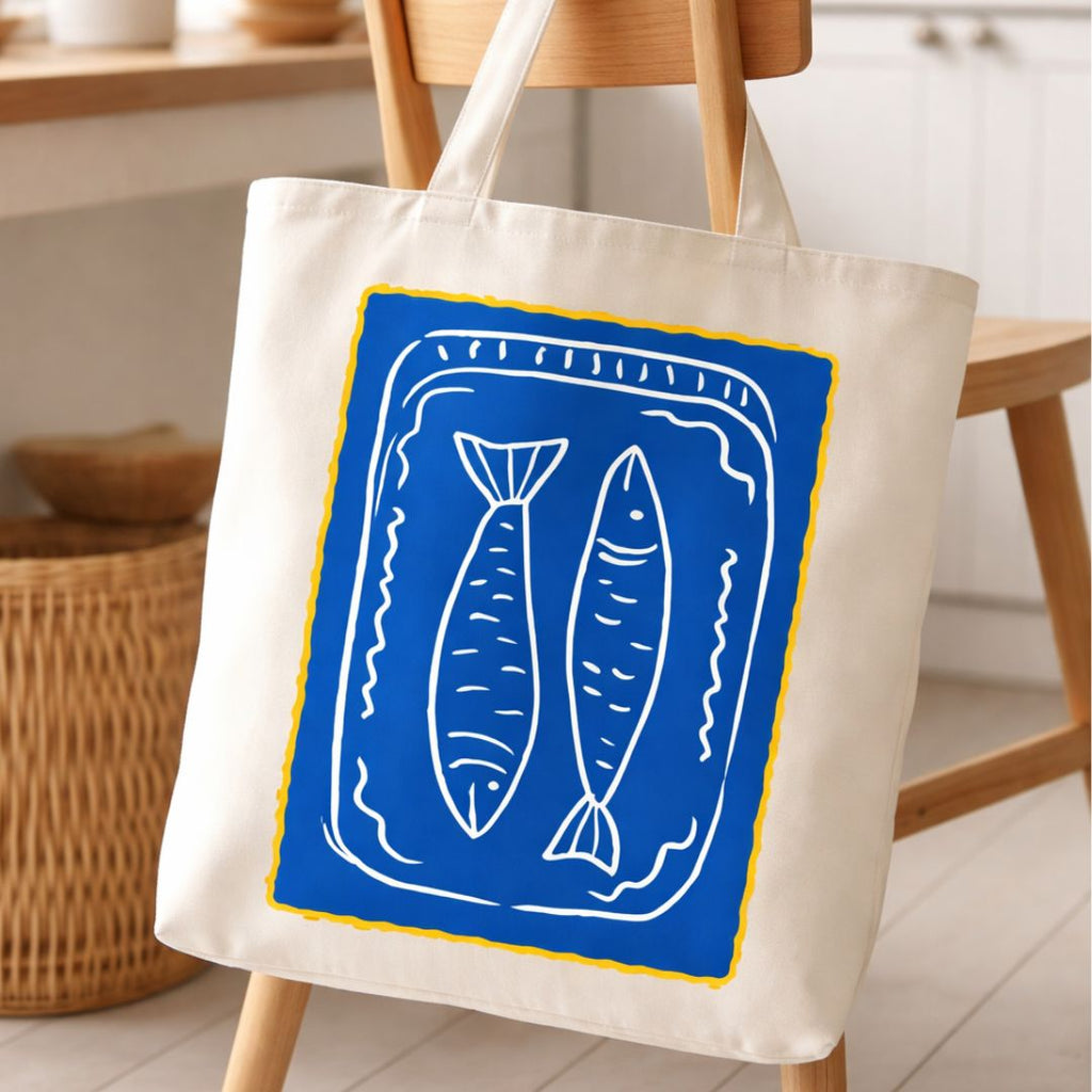 Sardine Tin Tote Bag