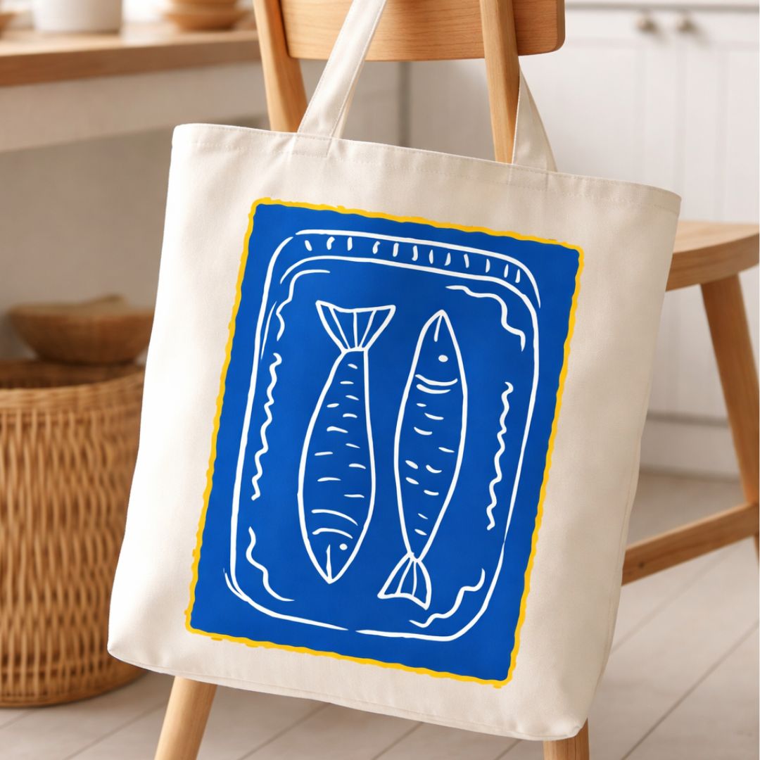 Sardine Tin Tote Bag