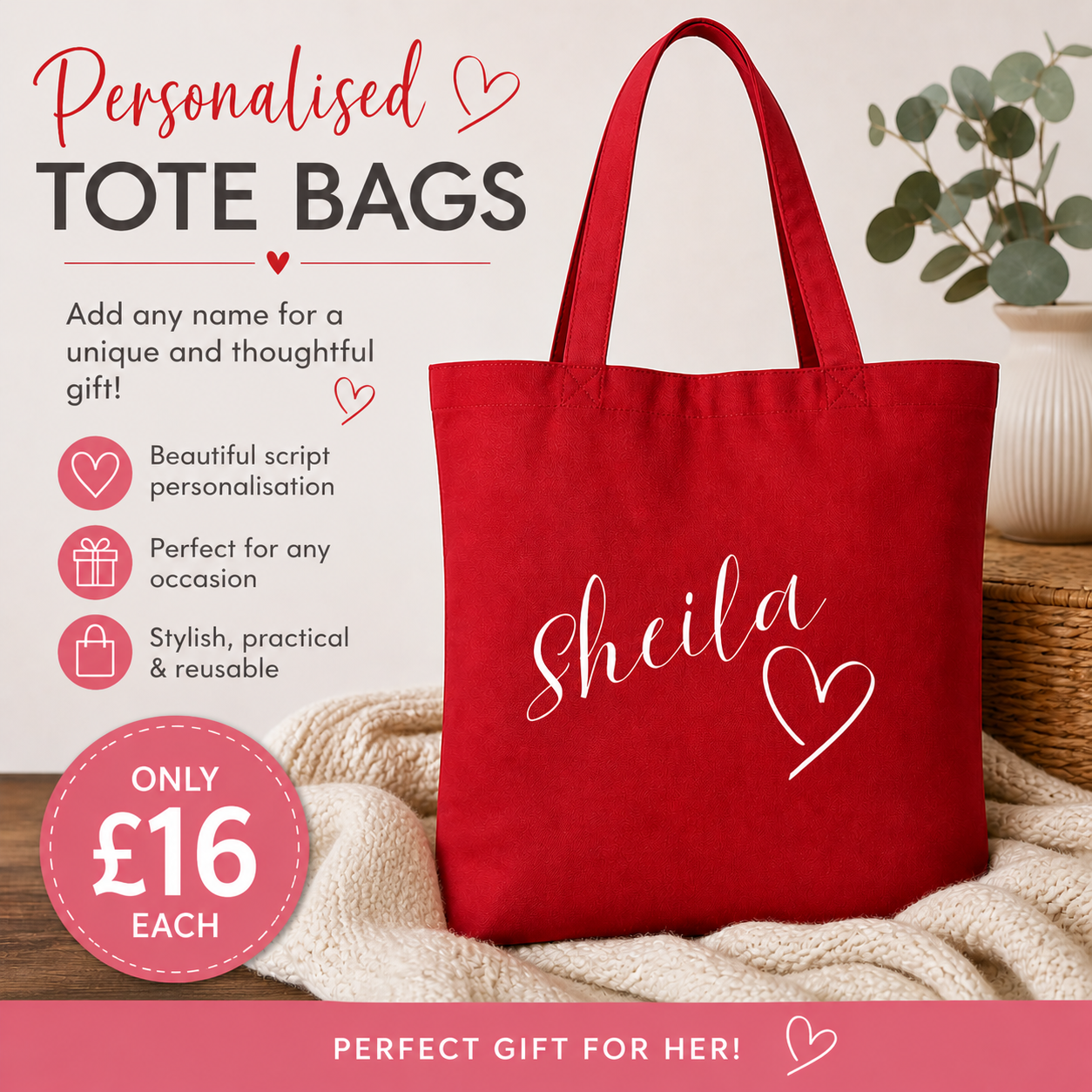 Personalised Tote Bag