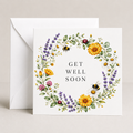 Wild Blooms Get Well Soon Card