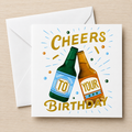 Raise a Glass Cheers Birthday Card