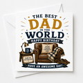 Legends The Best Dad Birthday Card