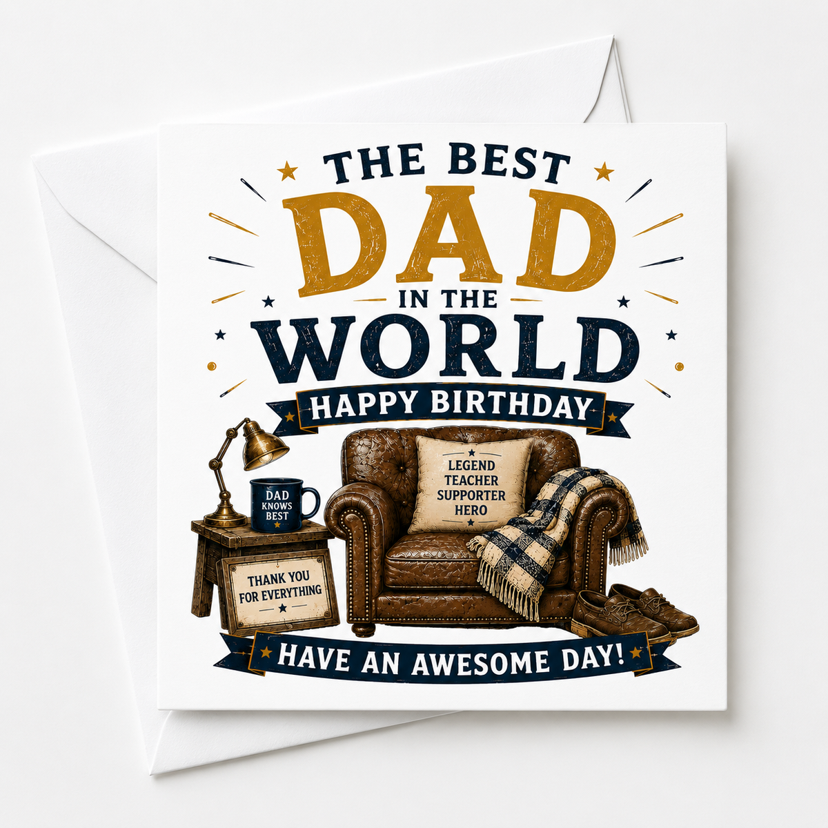 Legends The Best Dad Birthday Card
