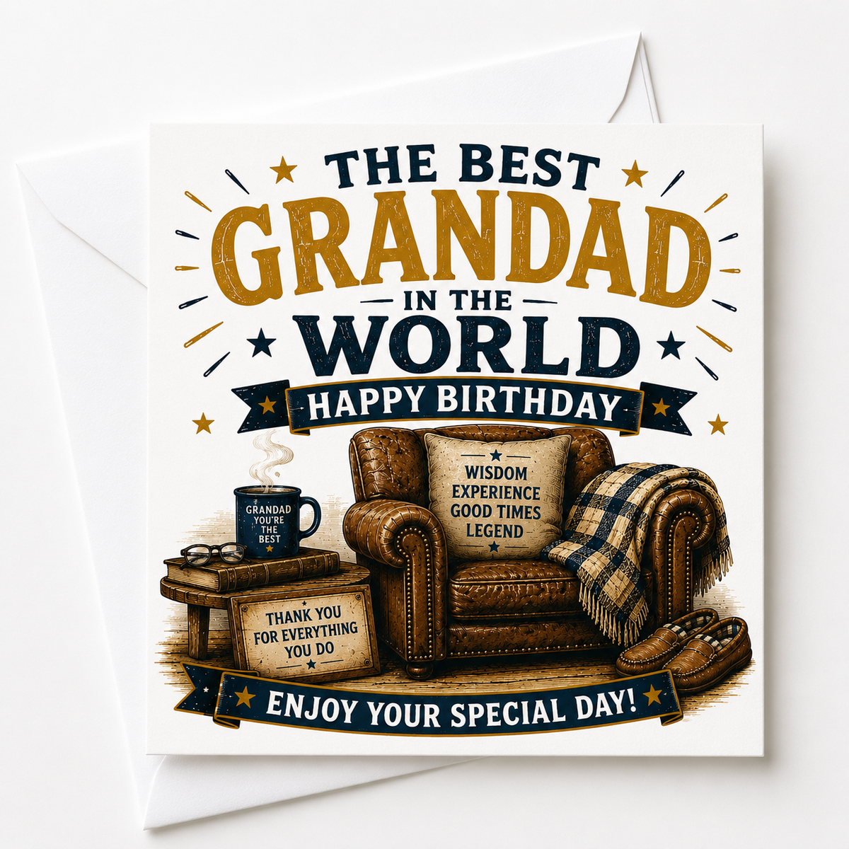 Legends The Best Grandad Birthday Card