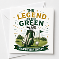 Legends Golfer Birthday Card