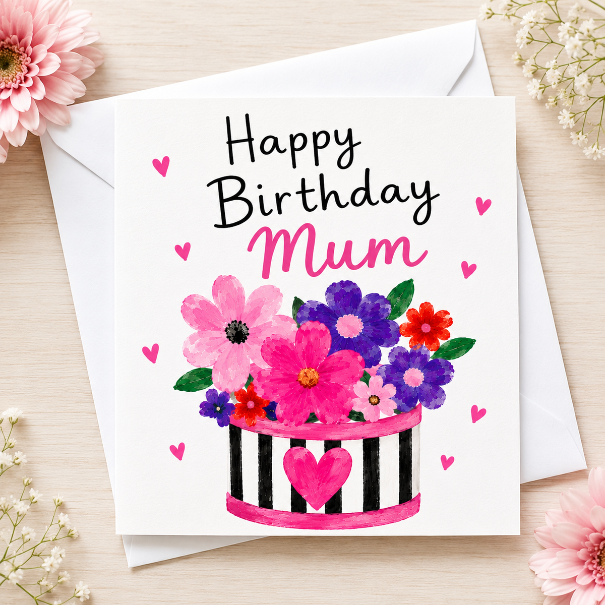 Smile & Bloom Happy Birthday Mum Card