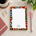 Retro Bloom A6 Floral Note Pad, To Do List