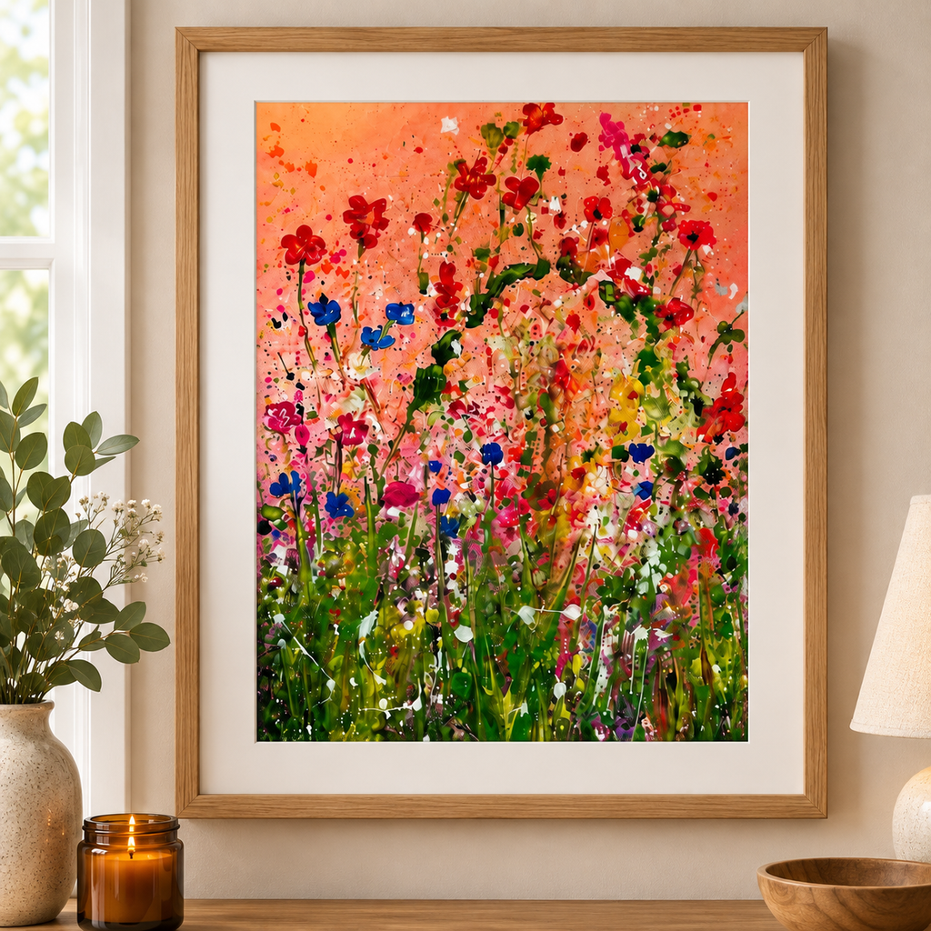Wildflower Joy — A4 Art Print
