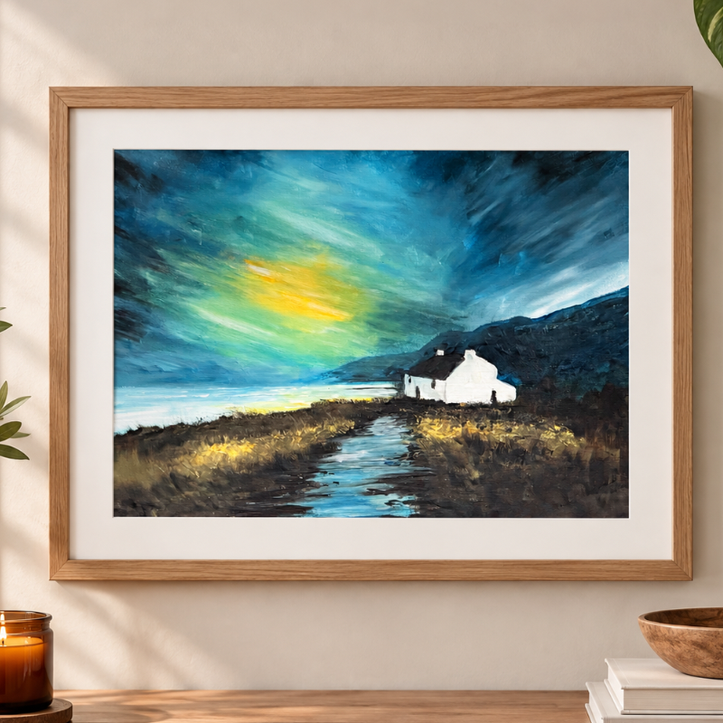 The Wee White Hoose A4 Print