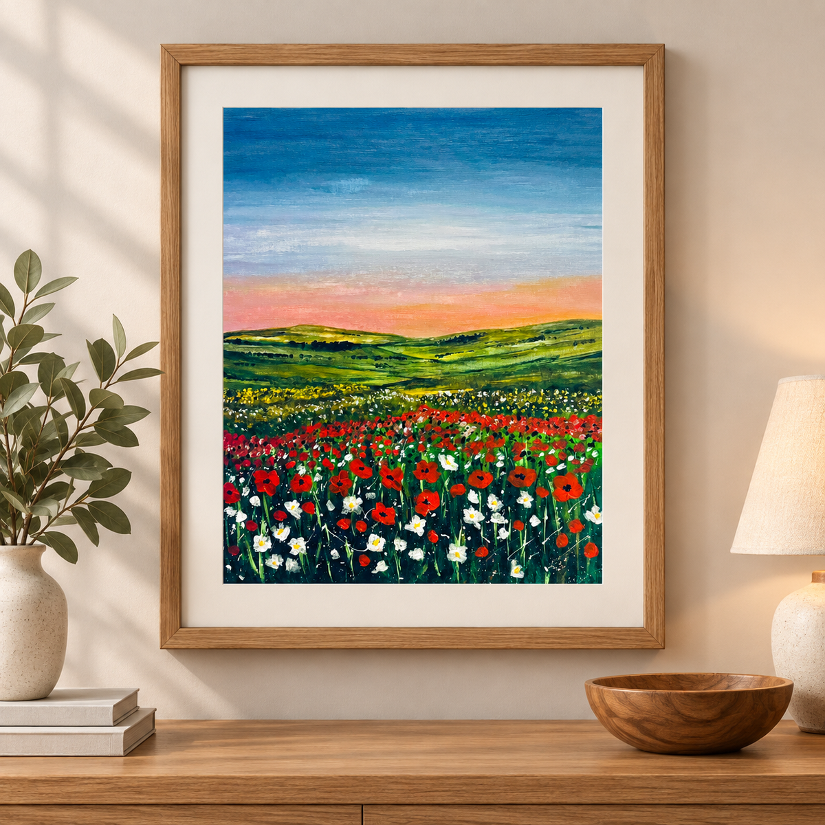Wildflower Hills — A4 Art Print