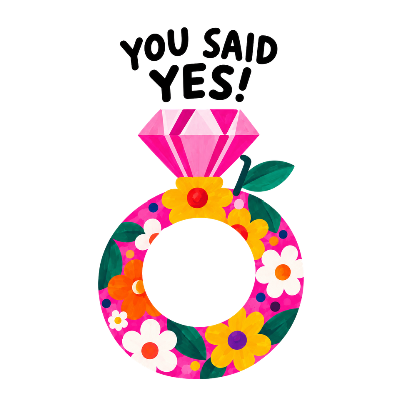 Big Happy - You Said Yes! – Engagement Card