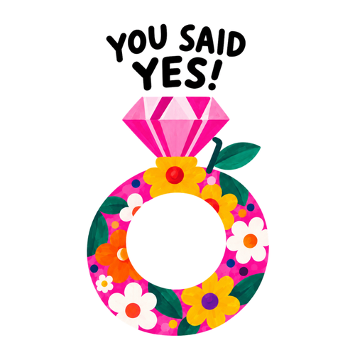 Big Happy - You Said Yes! – Engagement Card
