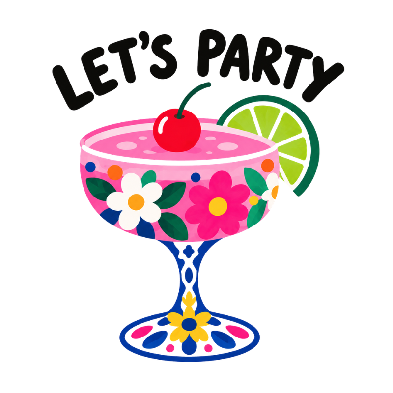Big Happy - Let’s Party – Cocktail Celebration Card
