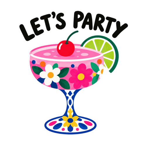 Big Happy - Let’s Party – Cocktail Celebration Card