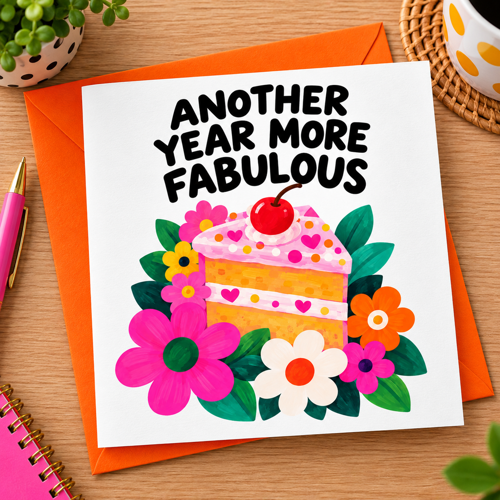 Big Happy - Another Year More Fabulous – Birthday Card